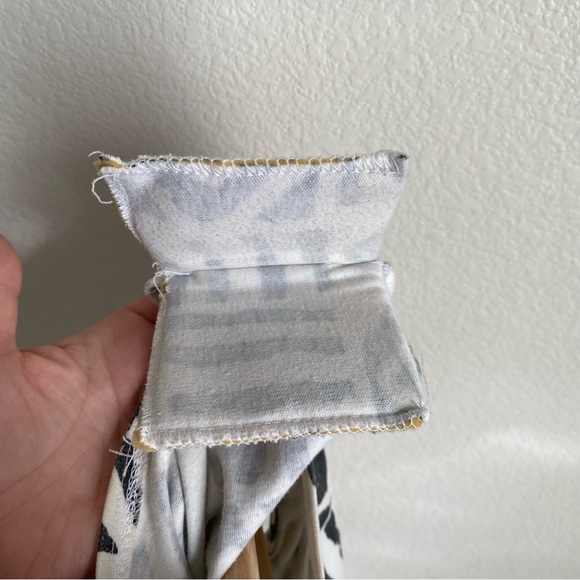 Vintage I'm a Smart Alec mudcloth tribal print crop top t-shirt, off white/black - Picture 4 of 12